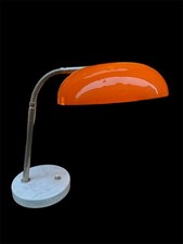 STILUX o STILNOVO lampada table lamp da tavolo vintage arancione orange