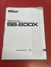 Nikon SB-80DX Manuale