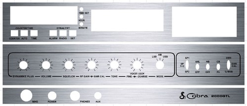 Cobra 2000gtl radio face - cobra,