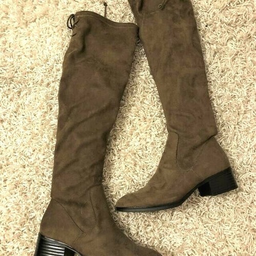 Stivali ginocchio zara kaki - stivali,