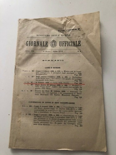Giornale ufficiale ministero - ufficiale,