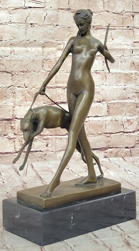Scultura bronzo diana - bronzo, di