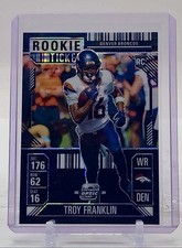 BIGLIETTO TROY FRANKLIN 2024 CONTENDERS OPTIC ROOKIE NERO PULSAR 2/5 💎 🔥