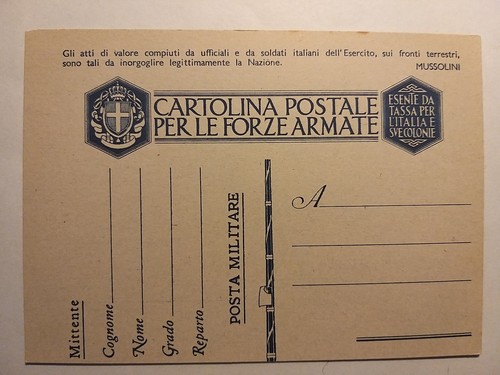 Cartolina postale per forze - cartolina,