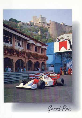 Cartolina ayrton senna mclaren - cartolina,