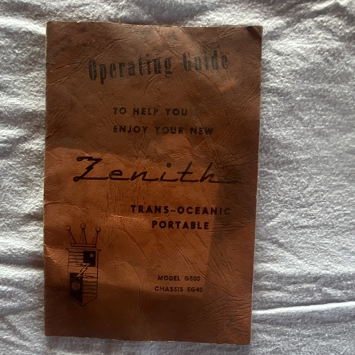 Zenith trans oceanic - trans-oceanic, radio