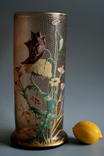 ANTICO VASO IN VETRO SMALTATO