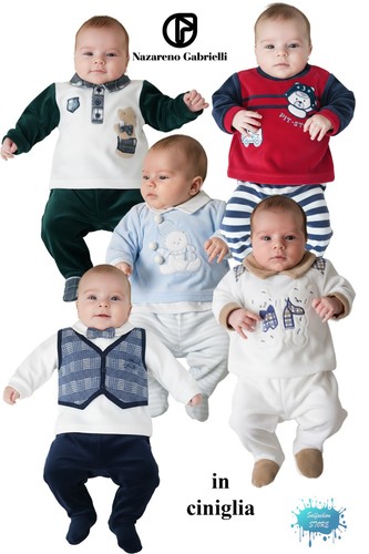 Completo neonato ciniglia