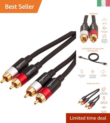 Cavo audio rca 22m - rca, con