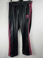 Pantaloni Lucidi Tuta Adidas Nero Rosa Taglia S Donna Trousers Bottom Pants