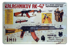  Targa in latta ''Kalashnikov
