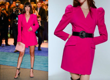 Zara - Abito blazer rosa