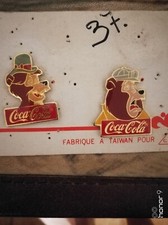 Spilla Spilletta Disney Coca Cola Orsi 15 Anniversario coppia vintage 