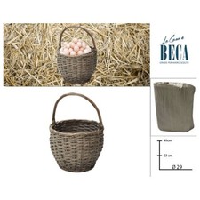 Paniere Vimini Grigio 29X23X40