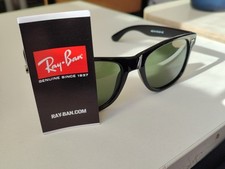 Ray-Ban Wayfarer RB2140 901 50-22 Occhiali da Sole - Nero/Verde