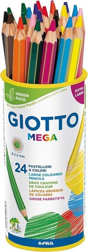 Giotto mega pastelli barattolo - pastelli,