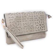 Borsa tracolla grigia pochette piatta donna borsetta a mano ragazza passeggio