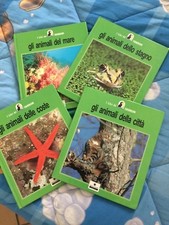 Lotto di 4 libri sulla natura sugli animali per bambini