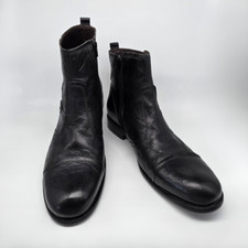 Stivali Uomo Vera Pelle Nera Bata N°45 – Eleganza & Potenza / Occasione Unica!