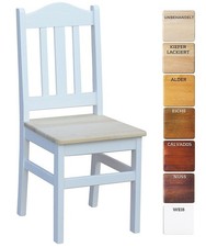 SET SEDIA LEGNO MASSELLO DI