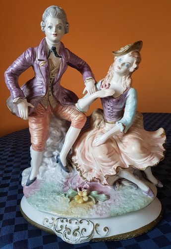 Porcellana capodimonte coppia - porcellana,
