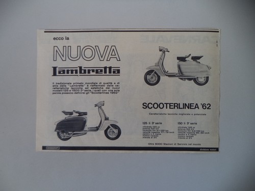 Advertising pubblicità 1962 - pubblicità,
