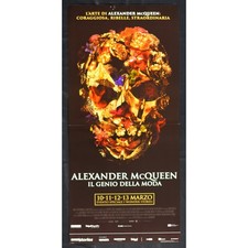 locandina ALEXANDER MCQUEEN IL GENIO DELLA MODA Tom Ford Campell Moss B75