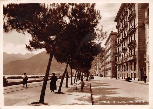 Cartolina salerno lungomare - cartolina,