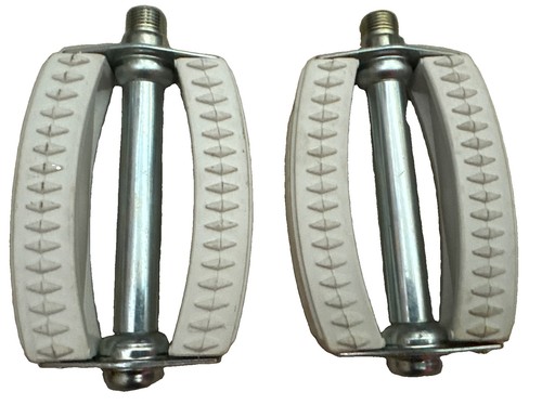 Coppia pedali metallo e - metallo,