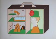 Antonio Bueno e Giuliano Ghelli, litografia, firmata e pubblicata.