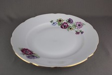 Grande Piatto di portata BOHEMIA in porcellana bianca con design e filo oro