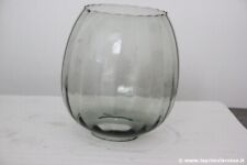 BOCCIA VINTAGE IN VETRO FUME'  PER LUME O ABAT JOUR - ACCESSORI E RICAMBI LUCI