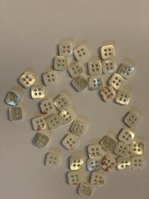 Bottoni Madreperla Quadrato