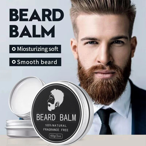 Man natural beard balm wax - natural,