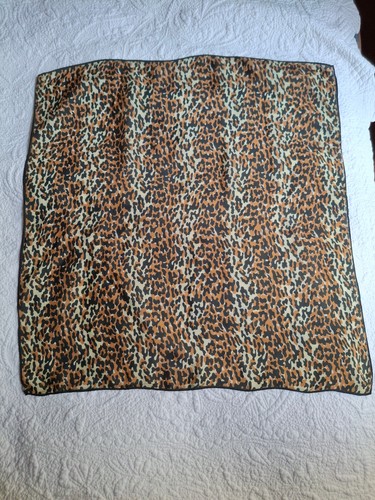 Foulard soie panthère - en,
