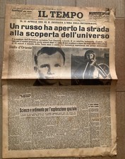 IL TEMPO 1961 YURI GAGARIN PRIMO LANCIO SUL VOSTOK