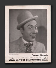 Macario Dischi voce del Padrone. Locandina anni 30. Rivista Teatro Cinema RAI TV