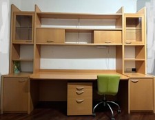 CAMERETTA RAGAZZI: TIENNE mod. HARLY Lbreria+scrivania+letto con materasso. 