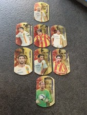 Lotto X 8 Figurina Targhetta Metal Stars Collector Preziosi Collection Lecce