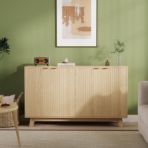 Fluted sideboard buffet - fluted,