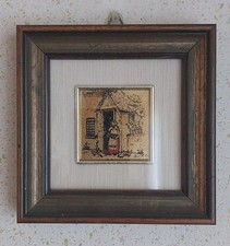 Quadretto con scena rurale su