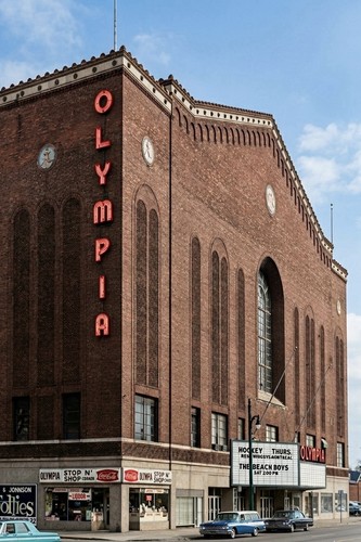 Cartolina detroit olympia - detroit,
