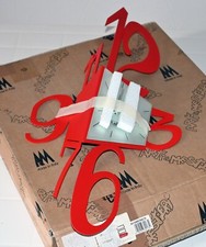 Arti e Mestieri orologio da parete COLORE ROSSO