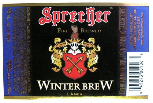 Sprecher fire brewed winter - sprecher,