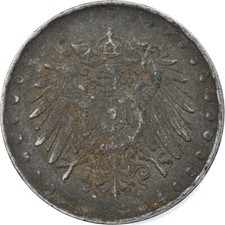 [#813937] Moneta, GERMANIA - IMPERO, 10 Pfennig, 1917, Berlin, MB+, Ferro, KM:20