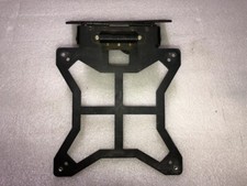 Portatarga inclinabile in acciaio con luce targa a led