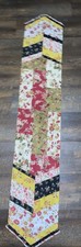 Runner da tavolo shabby chic patchwork floreale rosa 13”x72” bordo increspato