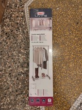 Bakaji 02053100 Stand Appendiabiti con Altezza Regolabile - Cromato/Nero