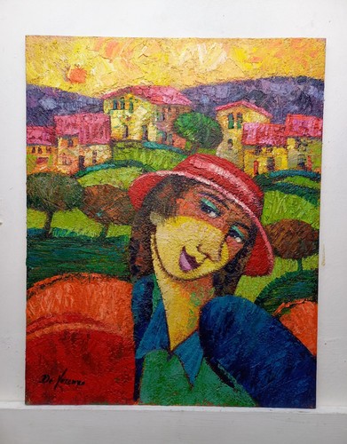 Quadro dipinto paesaggio - quadro,