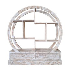 Libreria rotonda mobile etnico da ingresso o studio